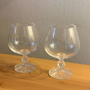 Clear Brandy Snifter Glasses - Set of 2